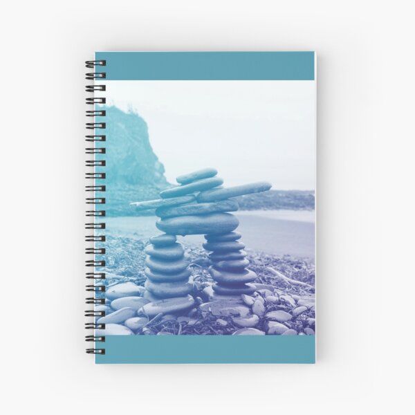 Item preview, Blue Inukshuk, Bay of Fundy designed and sold by courbebleue.