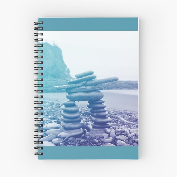 Item preview, Blue Inukshuk, Bay of Fundy designed and sold by courbebleue.