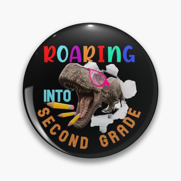 Item preview, Roaring into Second Grade-Dinosaur Pink Glasses-Backtoschool designed and sold by DiensDesign.