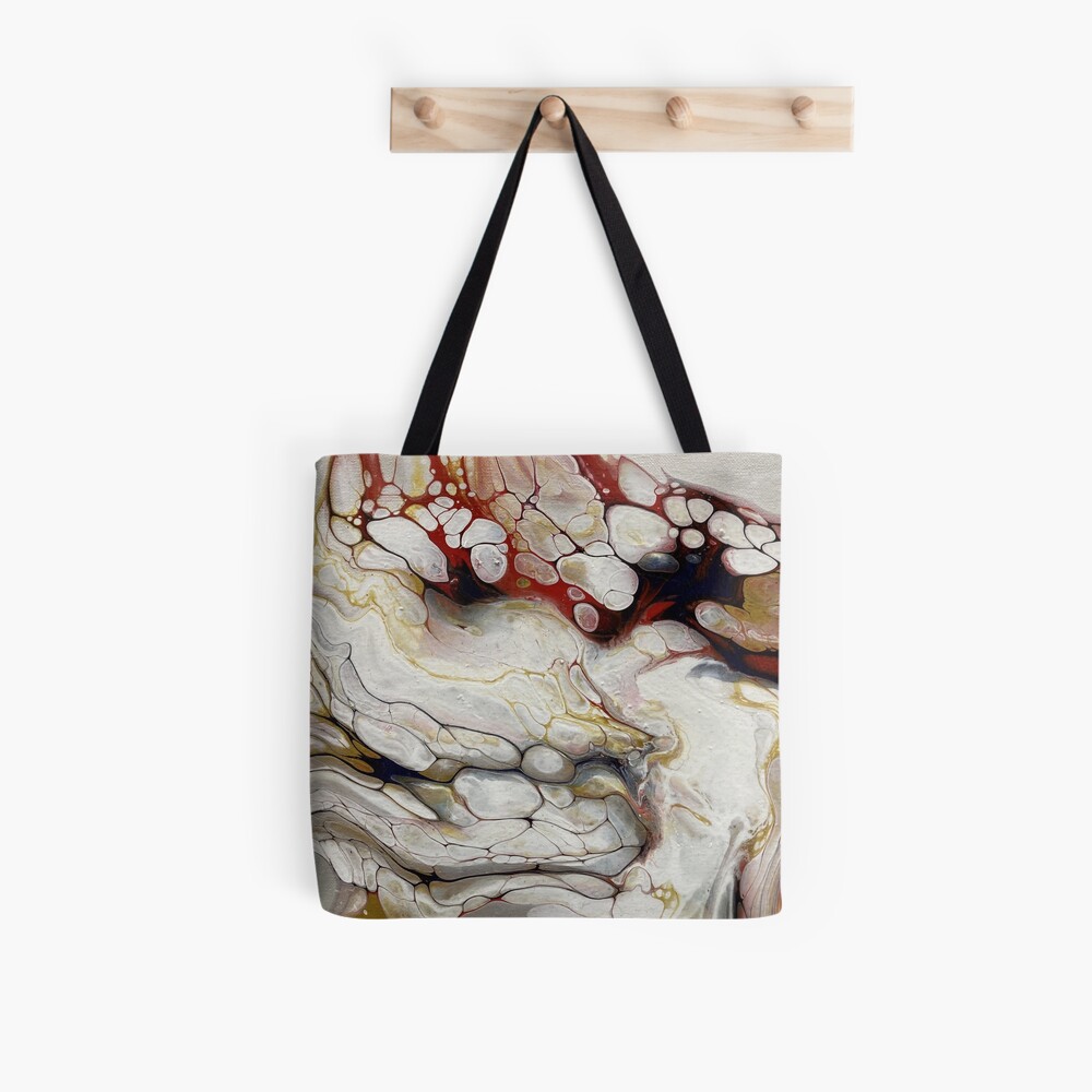 White Light Abstract Art, Desert Hippie Arts Tote Bag
