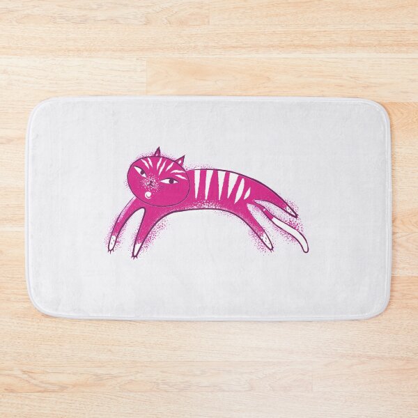 Item preview, Cat - Beautiful purple jumping, flying kitty. designed and sold by utopianpioneer.