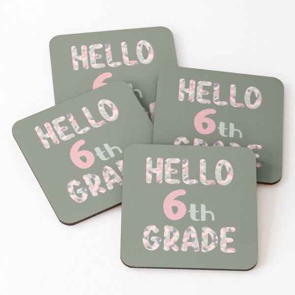 Item preview, Hello 6th Grade - Pink Camo designed and sold by GrimButterfly.