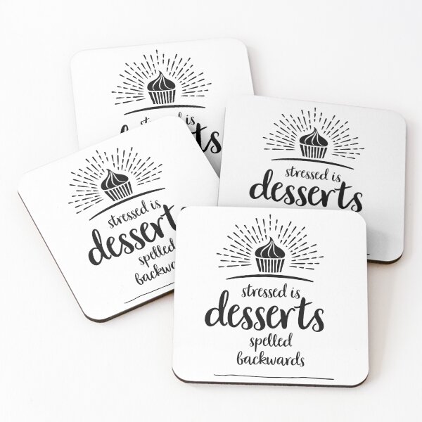 Item preview, stressed is desserts spelled backwards designed and sold by FatFlamingos.