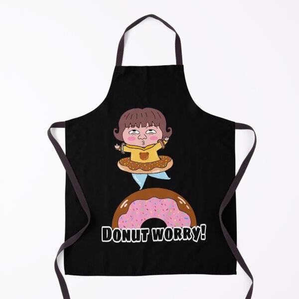 Item preview, Donut Worry! Middle finger girl balances atop rolling donut (Don't worry!) designed and sold by Ms-Wgaf.