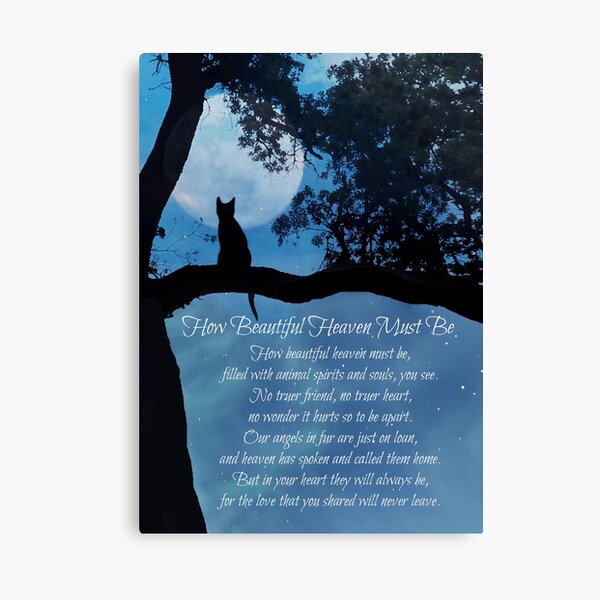 Item preview, Cat Sympathy with Spiritual Poem Memorial for Pet Heaven is Beautiful designed and sold by Stephanie Laird.