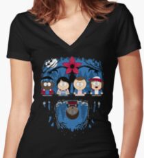 Stranger Park Women's Fitted V-Neck T-Shirt