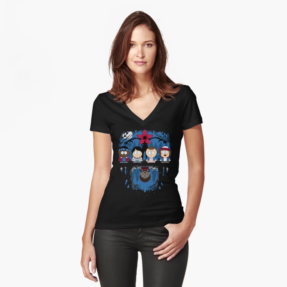 Item preview, Fitted V-Neck T-Shirt designed and sold by andresMvalle.