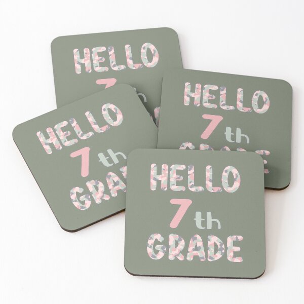 Item preview, Hello 7th Grade - Pink Camo designed and sold by GrimButterfly.