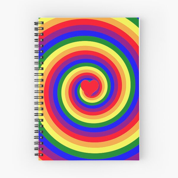 Item preview, Rainbow Pride Spiral with Small Heart designed and sold by CalamityToys.