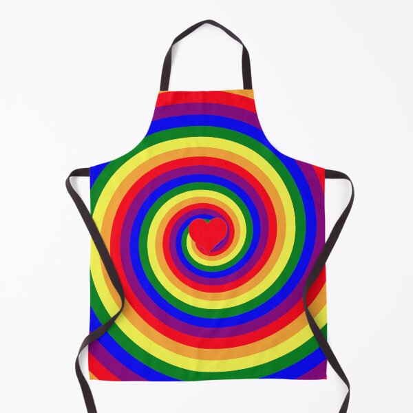 Item preview, Rainbow Pride Spiral with Small Heart designed and sold by CalamityToys.