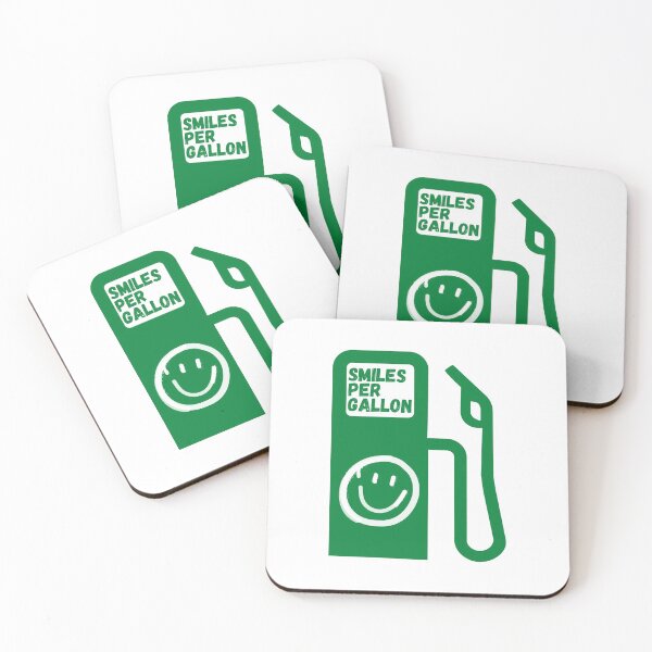 Item preview, Smiles per Gallon (Green) designed and sold by Dedicated2Drive.
