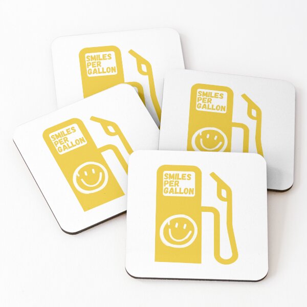Item preview, Smiles per Gallon (Yellow) designed and sold by Dedicated2Drive.