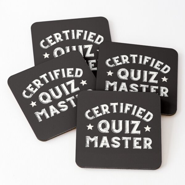 Item preview, Certified Quiz Master | Pub Quiz | Quiz Night designed and sold by justjonboy.