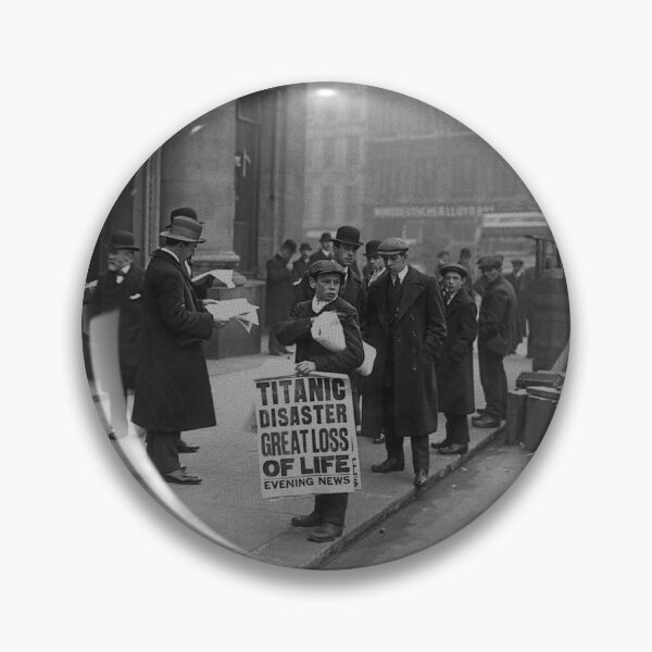 Item preview, Titanic Disaster -  Great Loss Of Life - Paperboy In London - 1912 designed and sold by warishellstore.