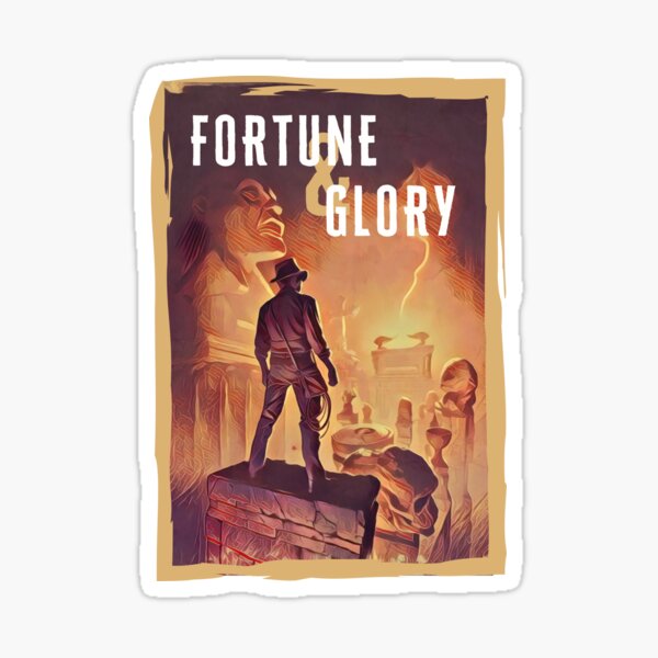 Fortune and Glory II - Indy Sticker
