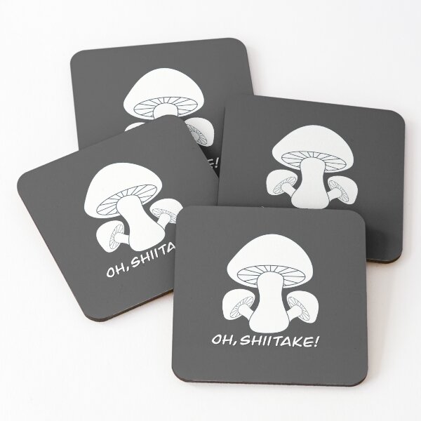Item preview, Oh Shiitake - Pun for Foodies, Gag Gift - white letters, no glow designed and sold by FlorenciaBliss.