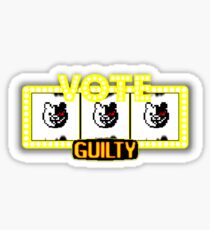 Monokuma guilty slot machine Sticker