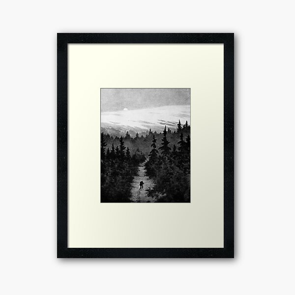 Into the Woods Theodor Kittelsen Framed Art Print