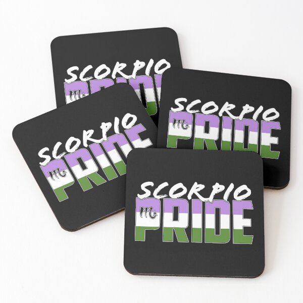 Item preview, Scorpio Genderqueer Pride Flag Zodiac Sign designed and sold by Patrick Hiller.