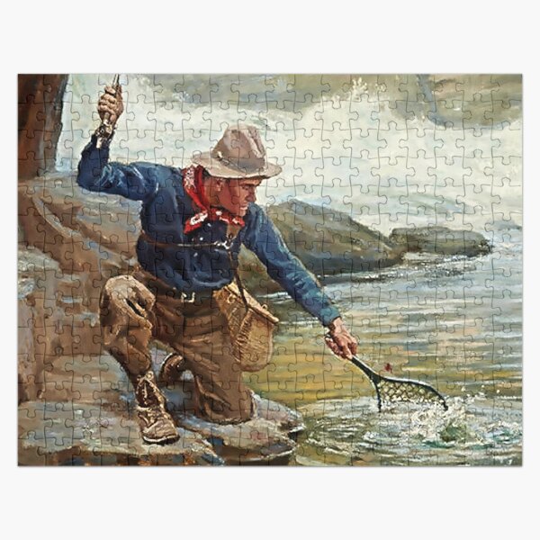 “Critical Moment” Fishing Art by Philip R Goodwin Poster for Sale by  PatricianneK