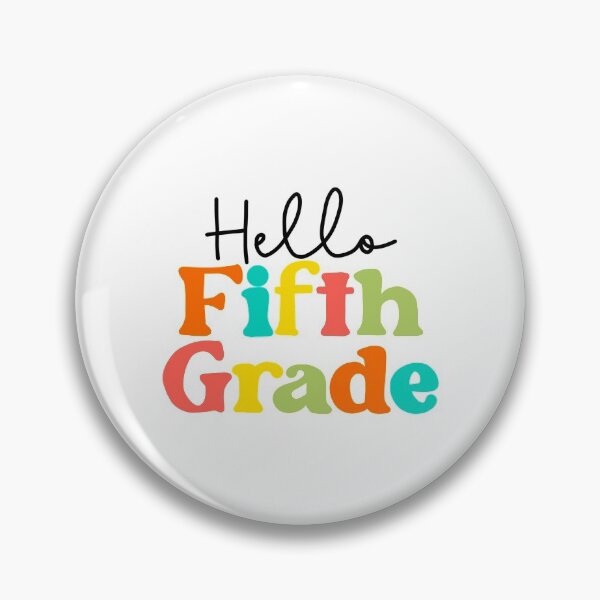 Item preview, hello fifth grade bright colors designed and sold by AndrewMarieD.