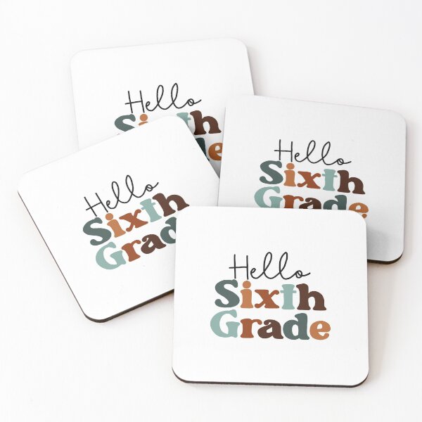 Item preview, hello sixth grade boho colors designed and sold by AndrewMarieD.