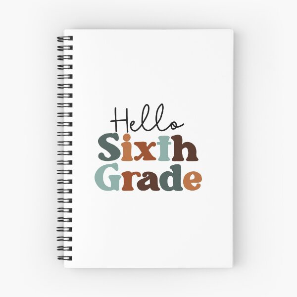 Item preview, hello sixth grade boho colors designed and sold by AndrewMarieD.