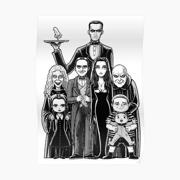 Scary Family Drawing Poster