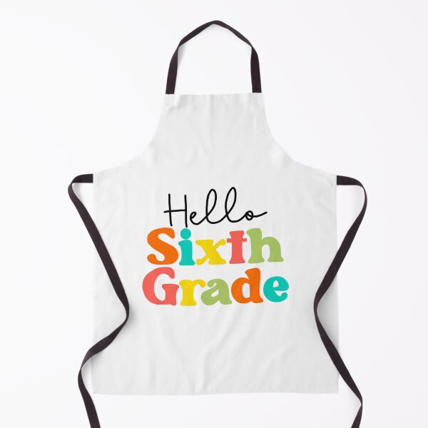 Item preview, hello sixth grade bright colors designed and sold by AndrewMarieD.