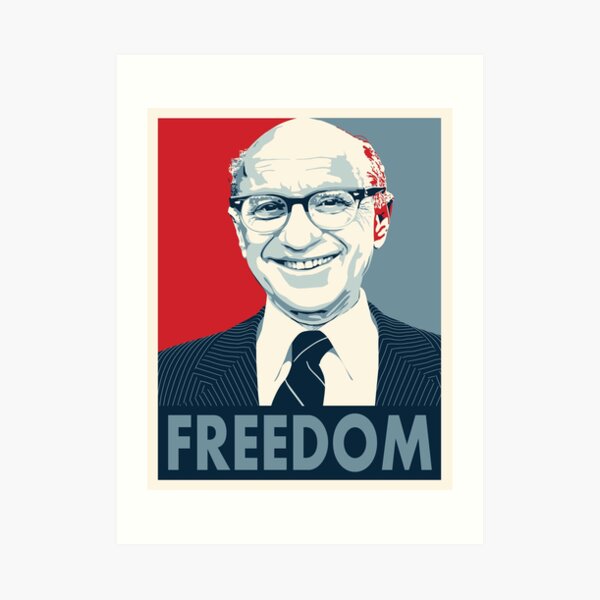 Milton Friedman Art Print