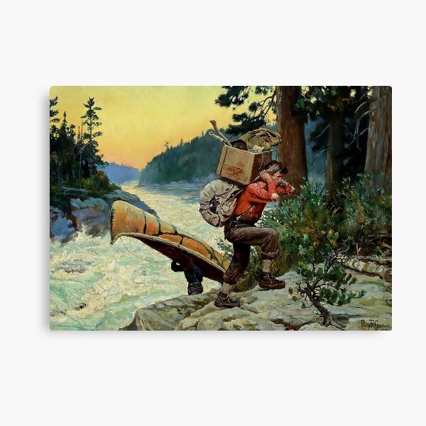 Item preview, “Cruisers Making Portage” by Philip R Goodwin designed and sold by PatricianneK.