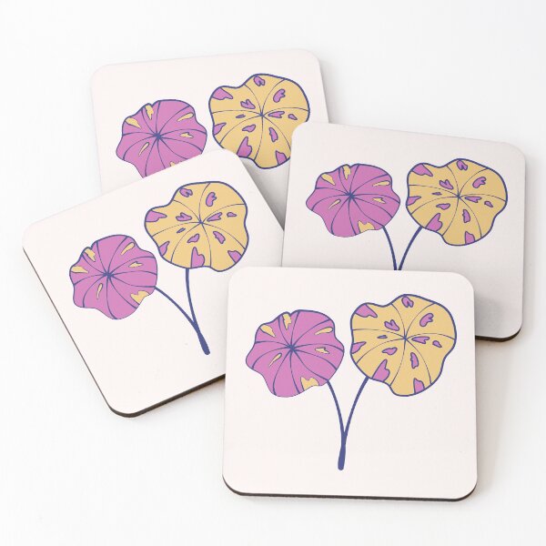 Item preview, Pink and Yellow Pastel Palm Leaf Grouping designed and sold by designedbylils.