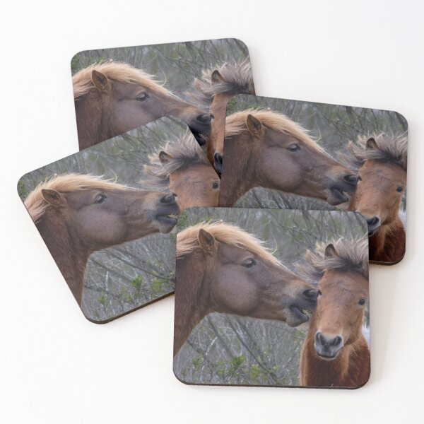 Item preview, A Kiss or Not Wild Horses designed and sold by nbrandsberg.