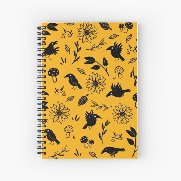Crows and Foliage Spiral Notebook