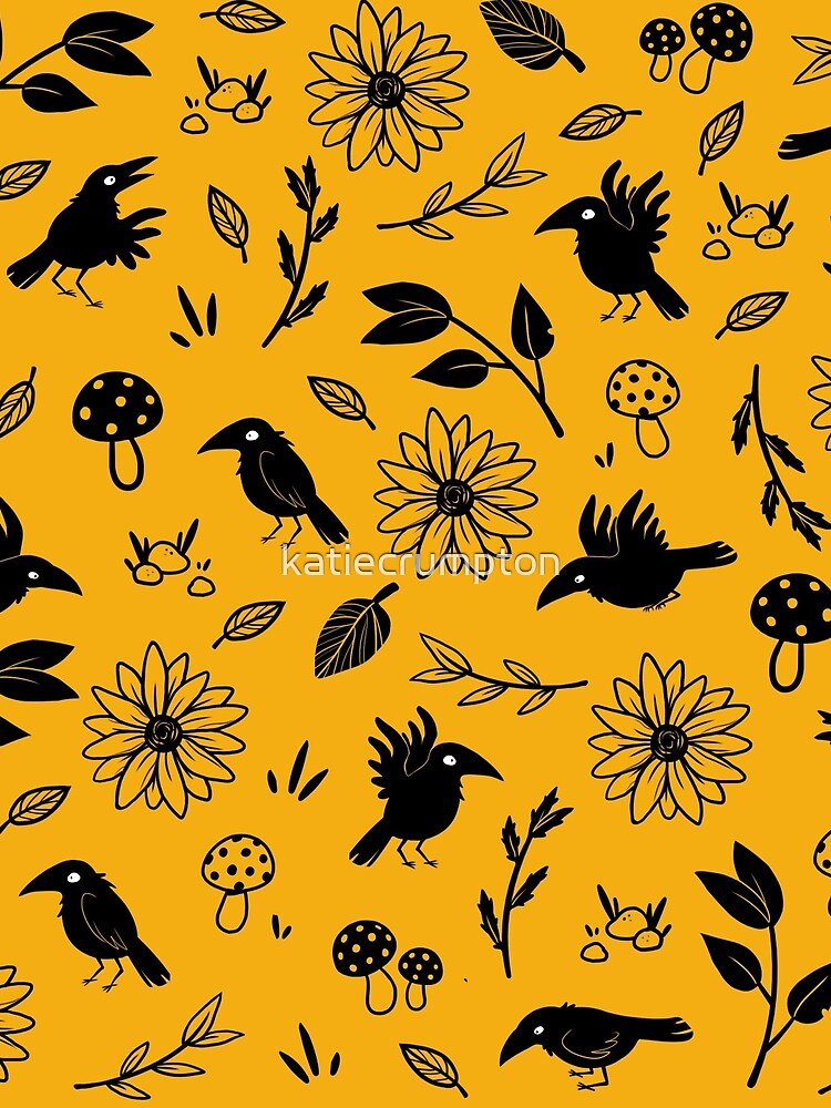Crows and Foliage by katiecrumpton
