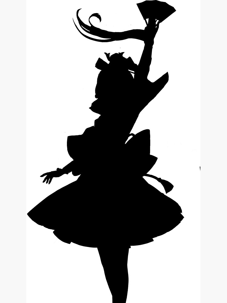 "Ayaka Genshin Impact Silhouette" Poster by Animecomic | Redbubble