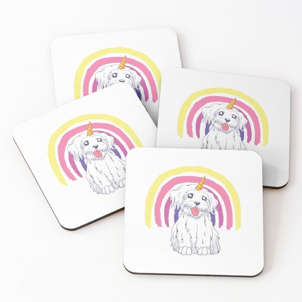 Item preview, Rainbow cute dog unicorn  designed and sold by TRIBExSPACE.