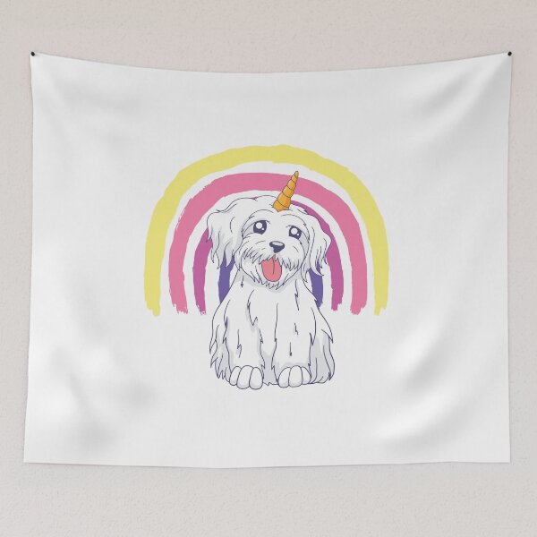 Item preview, Rainbow cute dog unicorn  designed and sold by TRIBExSPACE.