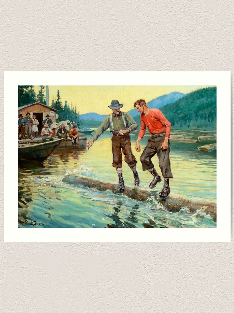 Critical Moment” Fishing Art by Philip R Goodwin Poster for Sale