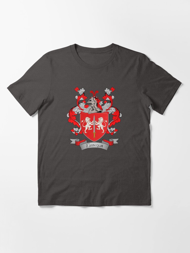 "Finnegan Coat of Arms Finnegan Family Crest" Tshirt for Sale by