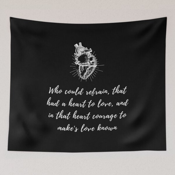 Item preview, Macbeth Shakespeare Quote Who could refrain, that had a heart to love designed and sold by violet-hope.