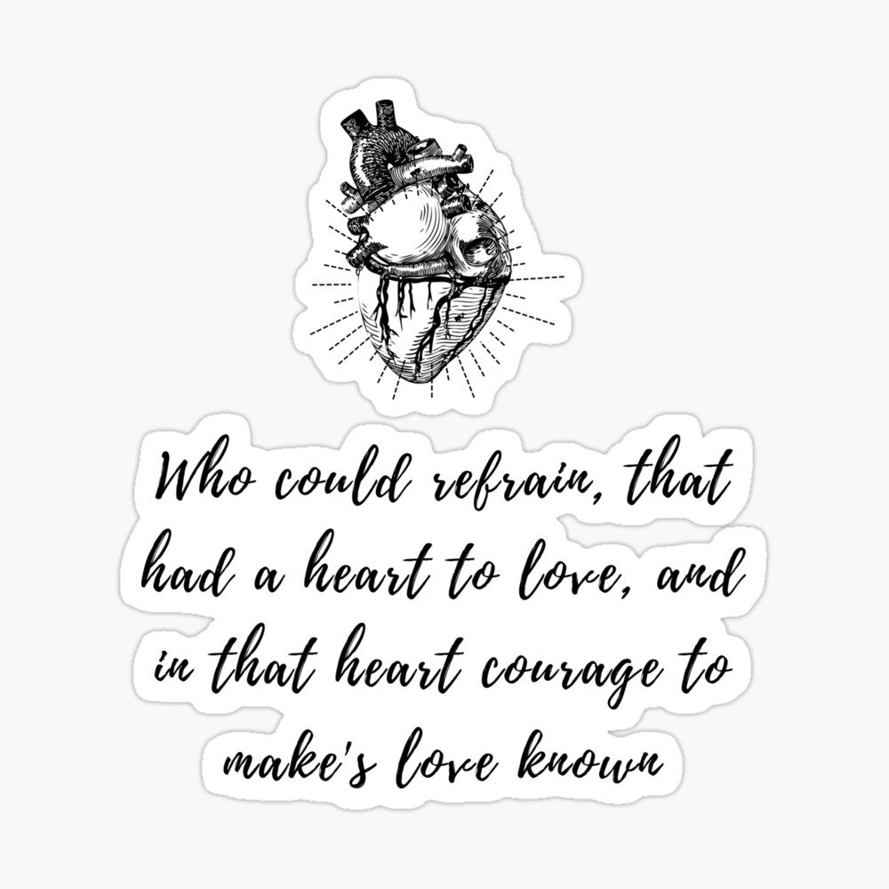 Macbeth Shakespeare Quote Who could refrain, that had a heart to love"  Poster for Sale by violet-hope | Redbubble