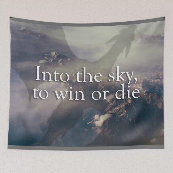 Item preview, Into the sky, to win or die.  designed and sold by Sammi-Design.
