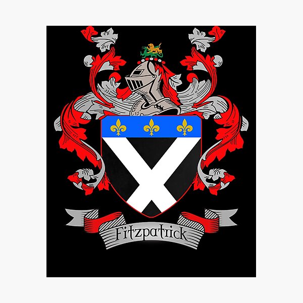 "Fitzpatrick Coat Of Arms Fitzpatrick Family Crest" Photographic Print ...