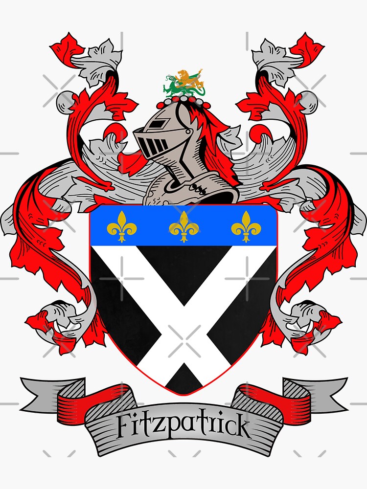 "Fitzpatrick Coat Of Arms Fitzpatrick Family Crest" Sticker For Sale By ...