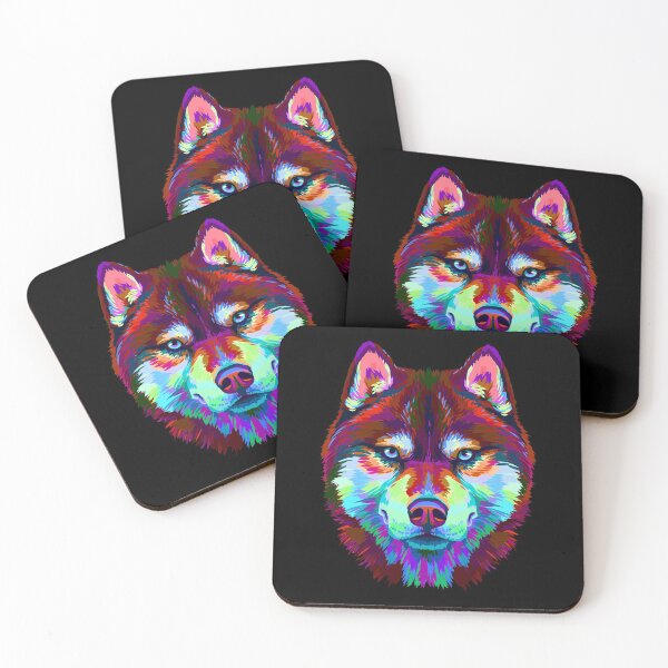 Item preview, colored husky siberian chusky  designed and sold by zaher97.