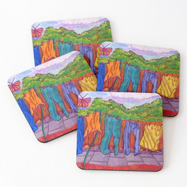 Item preview, 562 - WASHING DAY - DAVE EDWARDS - COLOURED PENCILS - 2021 designed and sold by BLYTHART.