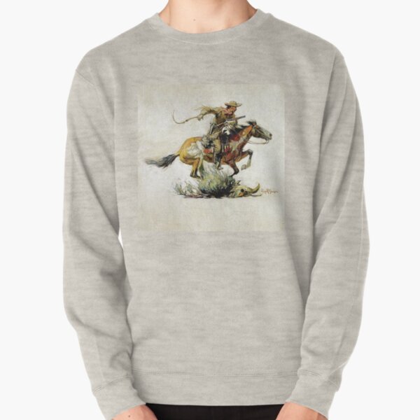 “Winchester Horse and Rider” by Philip R Goodwin Pullover Sweatshirt