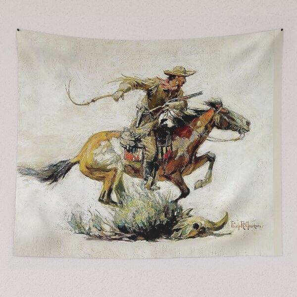 Item preview, “Winchester Horse and Rider” by Philip R Goodwin designed and sold by PatricianneK.
