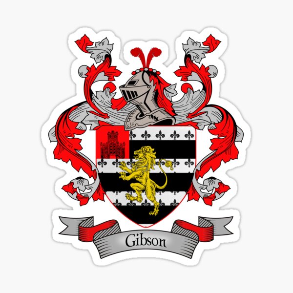 Gibson Family Crest Hoodie Sweatshirt Gibson Coat of Arms